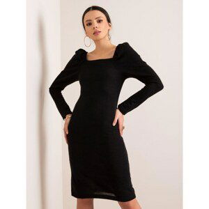 RUE PARIS Black knitted dress