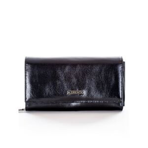 Women´s black leather wallet