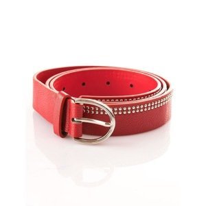 Red studded belt