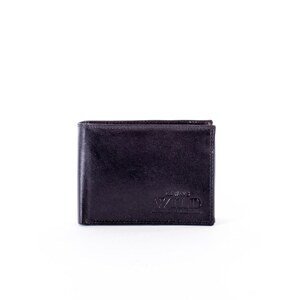 Black men´s wallet with abrasions