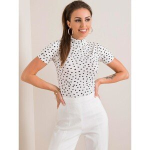 RUE PARIS White blouse with a pattern