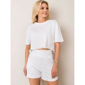 White cotton shorts