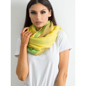 Yellow-green women´s scarf