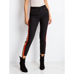 Black and red pants with stripe RUE PARIS