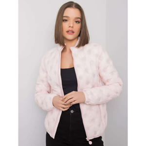 Light pink transitional jacket without a hood