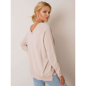 RUE PARIS Beige cotton sweatshirt