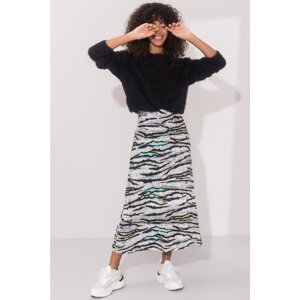 BSL Black skirt with a print