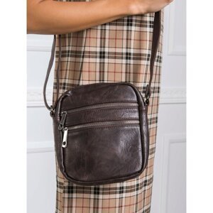 A small dark brown handbag