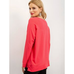 Sweatshirt with excess coral