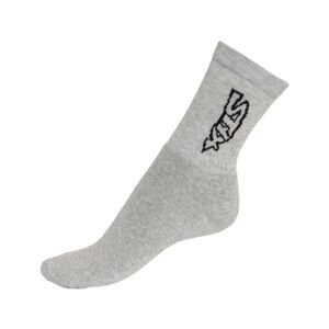 Styx classic socks gray with black inscription (H268)