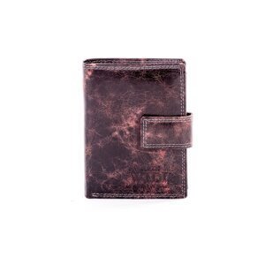 Men's brown shaded wallet made of natural leather