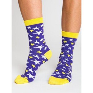 Purple socks with stars