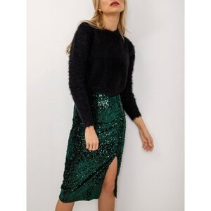 Dark green BSL skirt with sequins
