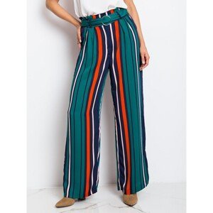 Green striped trousers from RUE PARIS