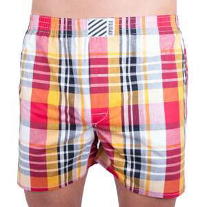 Infantia men&#39;s shorts red-yellow-black cube PTKG28