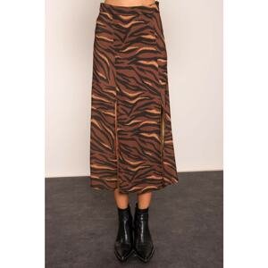 BSL Brown patterned skirt