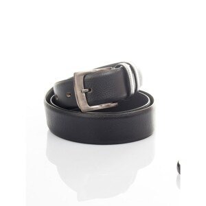 Men´s black leather belt