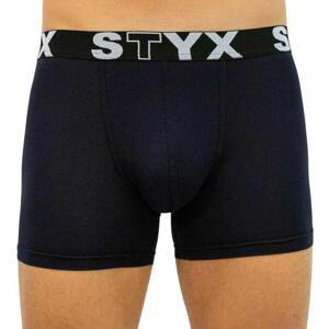 Men&#39;s boxers Styx long sports rubber dark blue (U963)