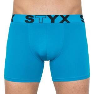 Men&#39;s boxers Styx long sports rubber light blue (U969)