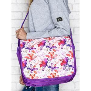 Floral school shoulder bag