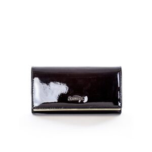 Women´s black lacquered wallet