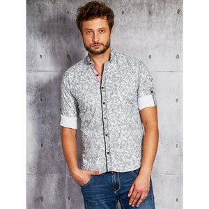 Men´s shirt with a fine pattern in graphite