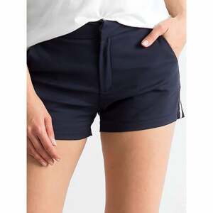 Navy blue shorts with stripes