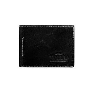 Men's Horizontal Black Leather Wallet