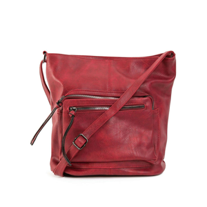 Women´s dark red leather bag