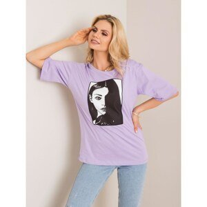 Women's T-shirt RUE PARIS purple color