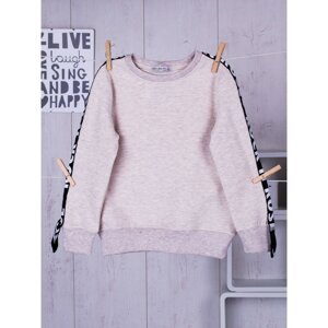 Beige sweatshirt for a girl