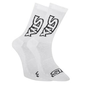 Styx high white socks with black logo (HV1061)