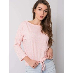 Women´s pink melange cotton blouse