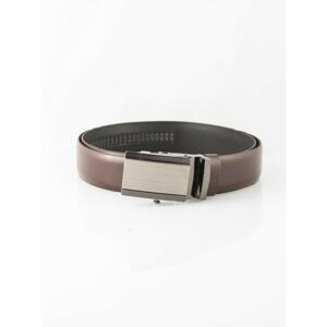 Men's brown leather belt