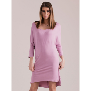 Dress with a loose cut lilac