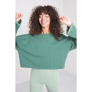 BSL Green sweatshirt with a neckline on the back