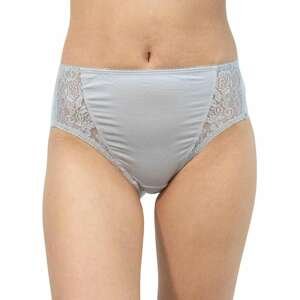 Women's panties Gina gray with lace (10120)