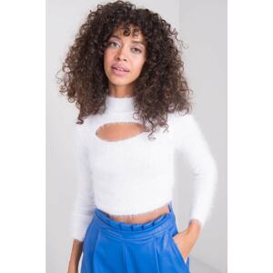 Ecru cut-out sweater BSL