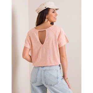 RUE PARIS Women´s peach t-shirt