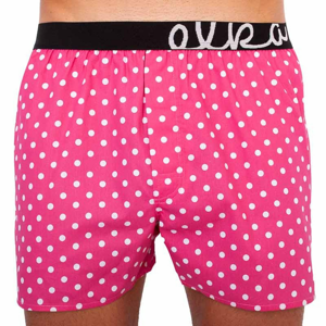 Men&#39;s shorts ELKA sport pink with polka dots (PG0035)