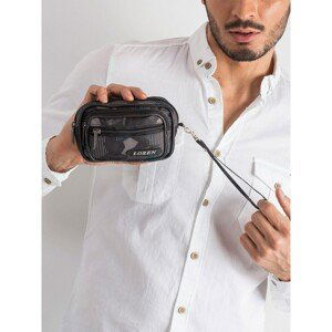 Men's black sachet with a detachable handle