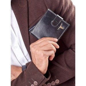 Men´s black leather wallet