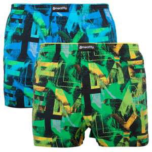 2PACK men&#39;s shorts Meatfly multicolored (Agostino - Substance)
