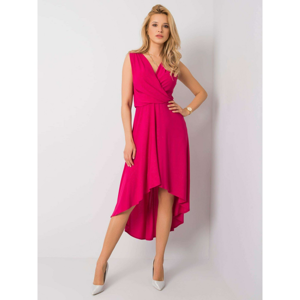 Dark pink evening maxi dress