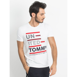 Men´s white TOMMY LIFE printed t-shirt