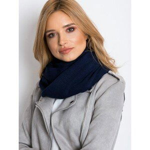 Knitted navy blue neck warmer