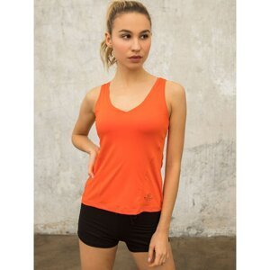 Women´s sports top, dark orange