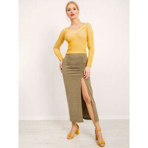 BSL Khaki skirt with ruffles