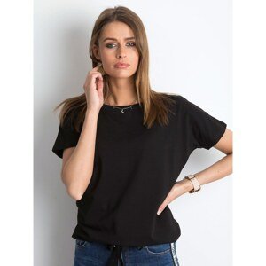 Women´s black cotton t-shirt