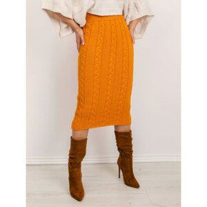 Knitted BSL orange skirt